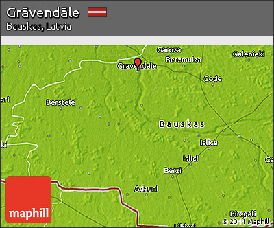Physical 3D Map of Grāvendāle
