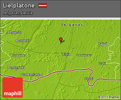 Physical 3D Map of Lielplatone