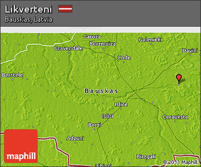 Physical 3D Map of Likverteni