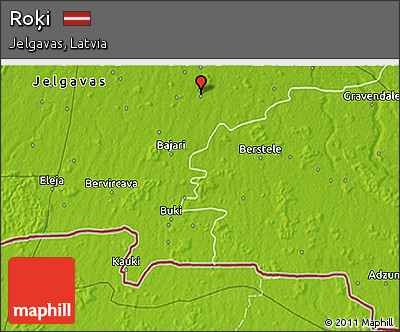 Physical 3D Map of Roķi