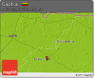 Physical 3D Map of Gaubiai