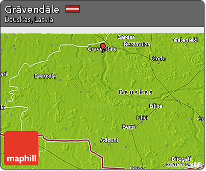Physical 3D Map of Grāvendāle