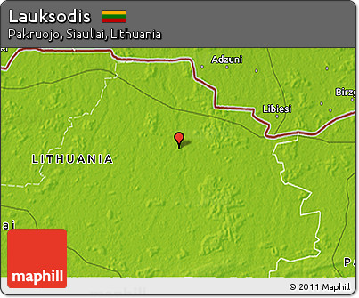 Physical 3D Map of Lauksodis