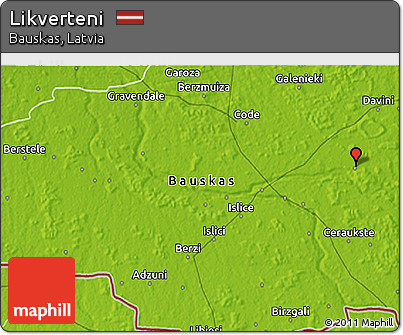 Physical 3D Map of Likverteni