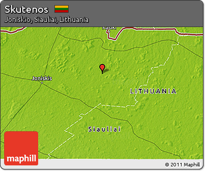 Physical 3D Map of Skutenos