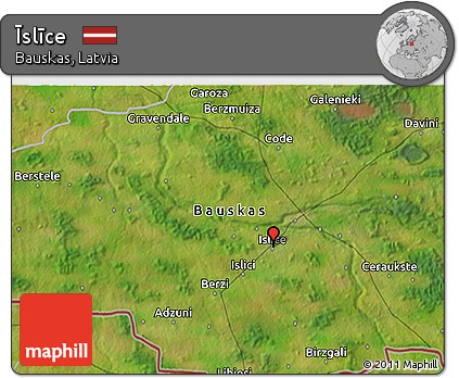 Satellite 3D Map of Īslīce