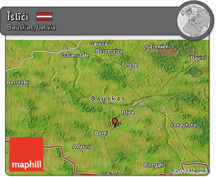 Satellite 3D Map of Īslīči