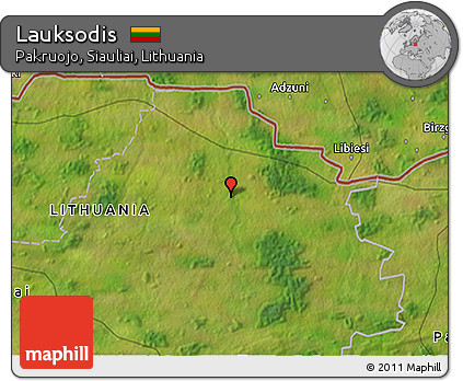 Satellite 3D Map of Lauksodis