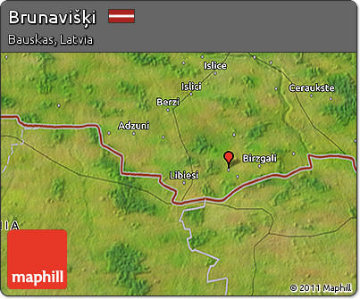 Satellite 3D Map of Brunavišķi