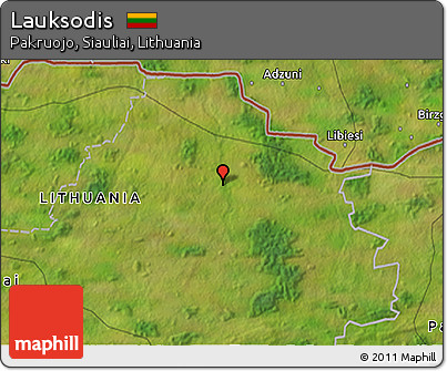 Satellite 3D Map of Lauksodis