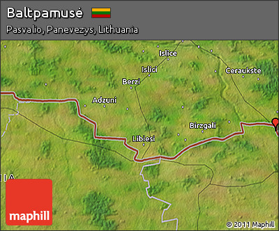 Satellite 3D Map of Baltpamusė
