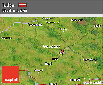 Satellite 3D Map of Īslīce