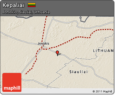Shaded Relief 3D Map of Kepaliai