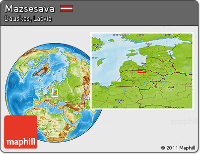 Physical Location Map of Mazsesava