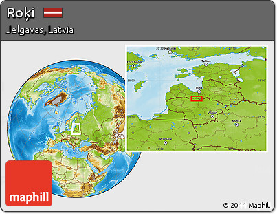 Physical Location Map of Roķi