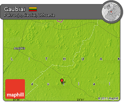 Physical Map of Gaubiai