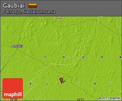 Physical Map of Gaubiai