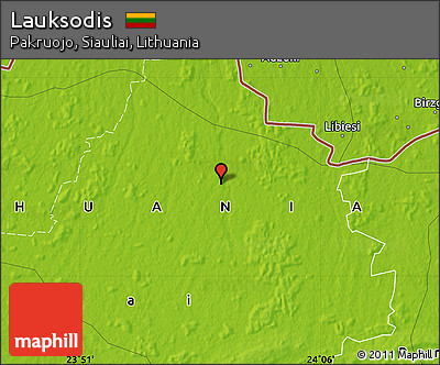 Physical Map of Lauksodis