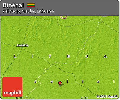 Physical Map of Binėnai