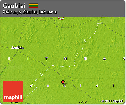 Physical Map of Gaubiai