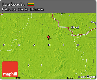 Physical Map of Lauksodis