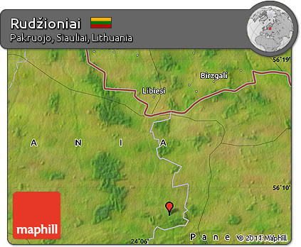 Satellite Map of Rudžioniai