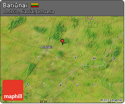 Satellite Map of Bariūnai