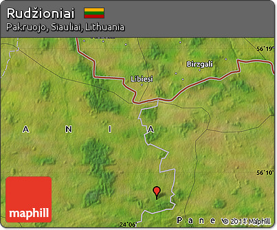 Satellite Map of Rudžioniai