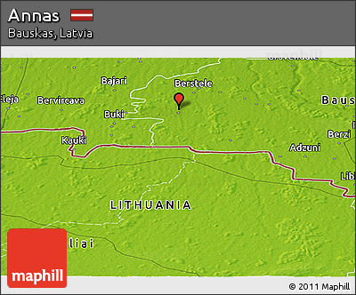 Physical Panoramic Map of Annas