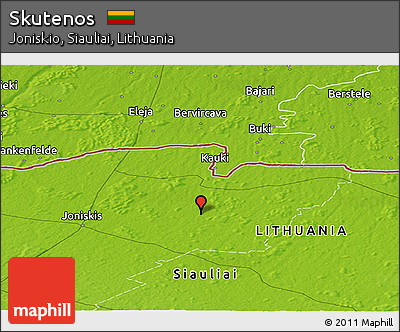 Physical Panoramic Map of Skutenos