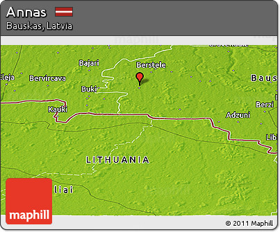 Physical Panoramic Map of Annas