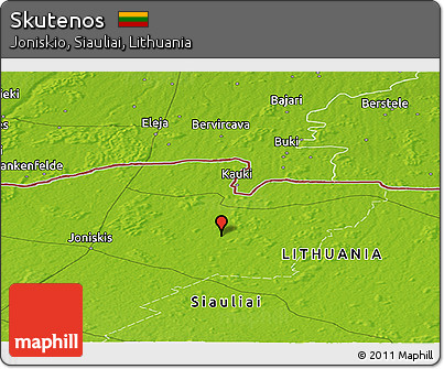 Physical Panoramic Map of Skutenos