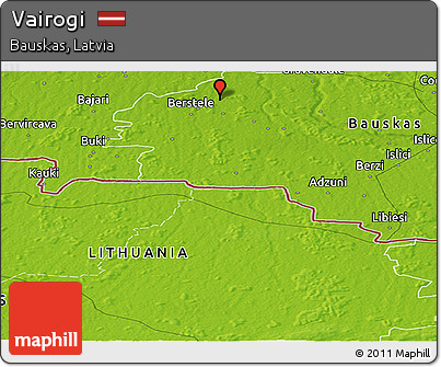 Physical Panoramic Map of Vairogi