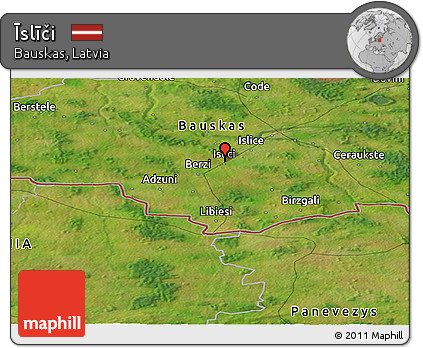 Satellite Panoramic Map of Īslīči