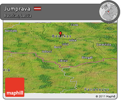Satellite Panoramic Map of Jumprava