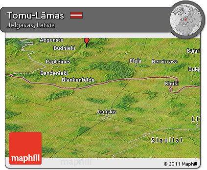 Satellite Panoramic Map of Tomu-Lāmas