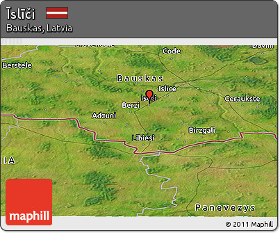 Satellite Panoramic Map of Īslīči