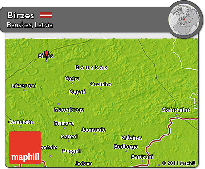 Physical 3D Map of Birzes
