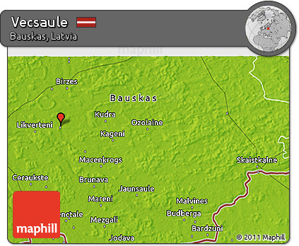 Physical 3D Map of Vecsaule