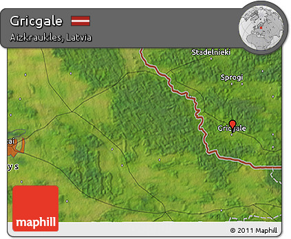 Satellite 3D Map of Gricgale