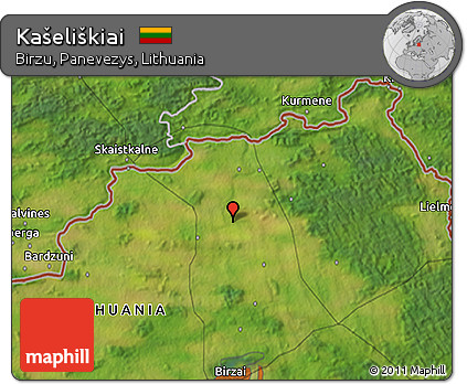 Satellite 3D Map of Kašeliškiai