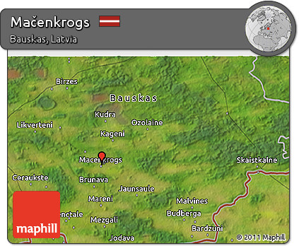 Satellite 3D Map of Mačenkrogs