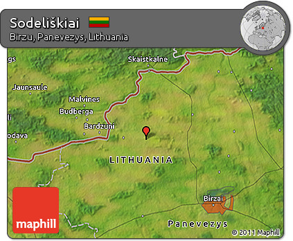 Satellite 3D Map of Sodeliškiai
