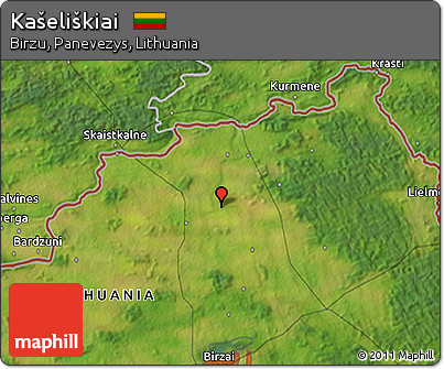Satellite 3D Map of Kašeliškiai