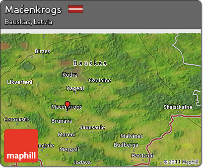 Satellite 3D Map of Mačenkrogs