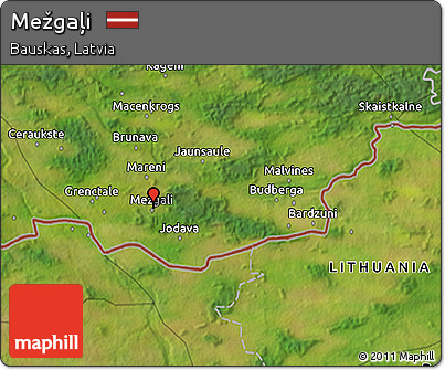 Satellite 3D Map of Mežgaļi