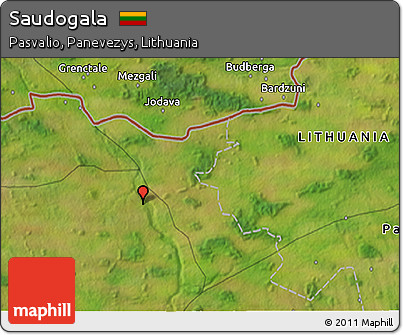 Satellite 3D Map of Saudogala