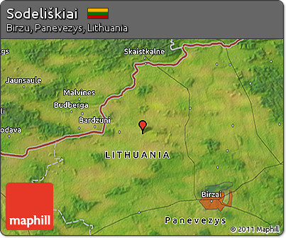 Satellite 3D Map of Sodeliškiai