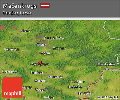 Satellite 3D Map of Mačenkrogs