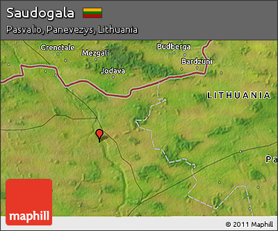 Satellite 3D Map of Saudogala